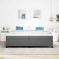 Preview: Boxspringbett Hellgrau 200x200 cm aus Cord
