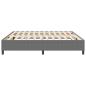 Preview: Boxspringbett Hellgrau 200x200 cm aus Cord