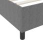 Preview: Boxspringbett Hellgrau 200x200 cm aus Cord