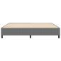 Preview: Boxspringbett Hellgrau 200x200 cm aus Cord