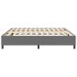 Preview: Boxspringbett Hellgrau 200x200 cm aus Cord