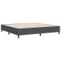 Preview: Plattformbettgestell Dunkelgrau 200 x 200 cm Cordstoff