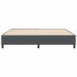Preview: Boxspringbett Dunkelgrau 200x200 cm Cord-Stoff