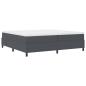 Preview: Plattformbettgestell Dunkelgrau 200 x 200 cm Cordstoff