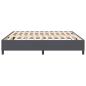 Preview: Boxspringbett Dunkelgrau 200x200 cm Cord-Stoff