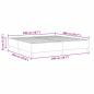 Preview: Boxspringbett Dunkelgrau 200x200 cm Cord-Stoff