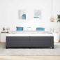 Preview: Plattformbettgestell Dunkelgrau 200 x 200 cm Cordstoff