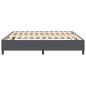 Preview: Plattformbettgestell Dunkelgrau 200 x 200 cm Cordstoff