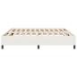 Preview: Boxspringbett Creme 200x200 cm Cordstoff