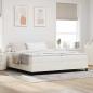 Preview: Boxspringbett Creme 200x200 cm Cordstoff
