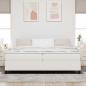 Preview: Boxspringbett Creme 200x200 cm Cordstoff