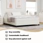 Preview: Boxspringbett Creme 200x200 cm Cordstoff