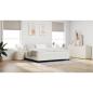 Preview: Boxspringbett Creme 200x200 cm Cordstoff