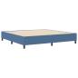 Preview: Boxspringbett Blau 200x200 cm Cord-Stoff