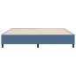 Preview: Boxspringbett Blau 200x200 cm Cord-Stoff
