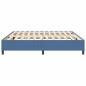 Preview: Boxspringbett Blau 200x200 cm Cord-Stoff