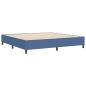 Preview: Boxspringbett Blau 200x200 cm Cord-Stoff