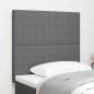 Preview: Kopfteil Einfaches Design Hellgrau 80 cm Corduroy Stoff