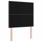 Preview: Kopfteil Einfaches Design Dunkelgrau 80 cm Corduroy Stoff