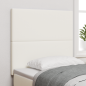 Preview: Kopfteil schlichtes Design Creme 80 cm Cordstoff