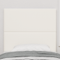 Preview: Kopfteil schlichtes Design Creme 80 cm Cordstoff