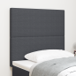 Preview: Kopfteil Dunkelgrau 90 cm Cordstoff