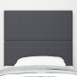 Preview: Kopfteil Dunkelgrau 90 cm Cordstoff