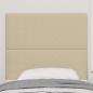 Preview: Kopfteil Schlichtes Design Hellgrün Grau 90 cm Cordstoff