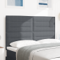 Preview: Kopfteil Dunkelgrau 160 cm Cordstoff