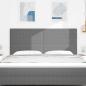 Preview: Kopfteil Einfaches Design Hellgrau 180 cm Cord-Stoff