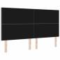 Preview: Kopfteil Einfaches Design Hellgrau 180 cm Cord-Stoff