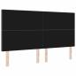 Preview: Kopfteil Einfaches Design Dunkelgrau 180 cm Cordstoff