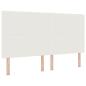 Preview: Kopfteile Schlichtes Design Creme 180 cm Cord