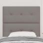 Preview: Kopfteil Geheftet Taupe 80 cm Stoff