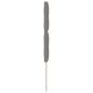 Preview: Kopfteil Geheftet Taupe 80 cm Stoff