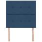 Preview: Kopfteil mit Knopfheftung Blau 90 cm Stoff