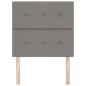 Preview: Kopfteil Mit Knopfheftung Taupe 100 cm Stoff