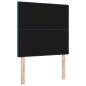 Preview: Kopfteil Knopfgeknöpft Blau 100 cm Stoff