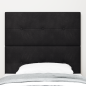 Preview: Kopfteil Schwarz 100 cm Samt