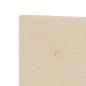 Preview: Kopfteil mit Knopfheftung Creme 140 cm Stoff