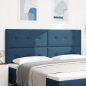 Preview: Kopfteil Gepolstert Blau 200 cm Stoff