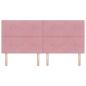 Preview: Kopfteil Rosa 200 cm Samt