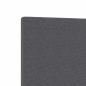 Preview: LED Kopfteil Einfaches Design Dunkelgrau 80 cm aus Cord-Stoff