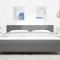 Preview: LED Kopfteil Einfache Gestaltung Hellgrau 90 cm Cord Stoff