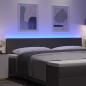 Preview: LED Kopfteil Einfaches Design Hellgrau 100 cm Cord-Stoff