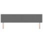 Preview: LED Kopfteil Einfaches Design Hellgrau 100 cm Cord-Stoff