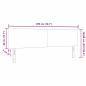 Preview: LED Kopfteil Einfaches Design Hellgrau 100 cm Cord-Stoff