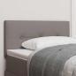 Preview: ARDEBO.de - LED Kopfteil Mit Knopfheftung Taupe 80 cm Stoff