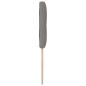 Preview: LED Kopfteil Mit Knopfheftung Taupe 80 cm Stoff