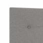 Preview: LED Kopfteil Mit Knopfheftung Taupe 80 cm Stoff